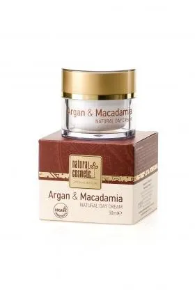 Kremas dieninis ekologiškas NATURAL COSMETIC Argan&Makadamia 50ml