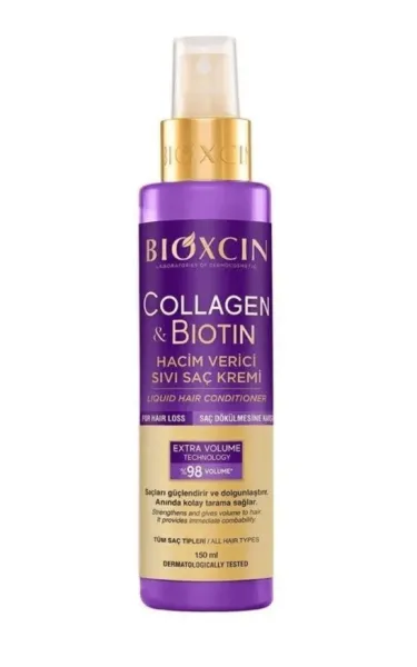 BIOXCIN COLLAGEN & BIOTIN apimties suteikiantis purškiamas plaukų kondicionierius 150ml