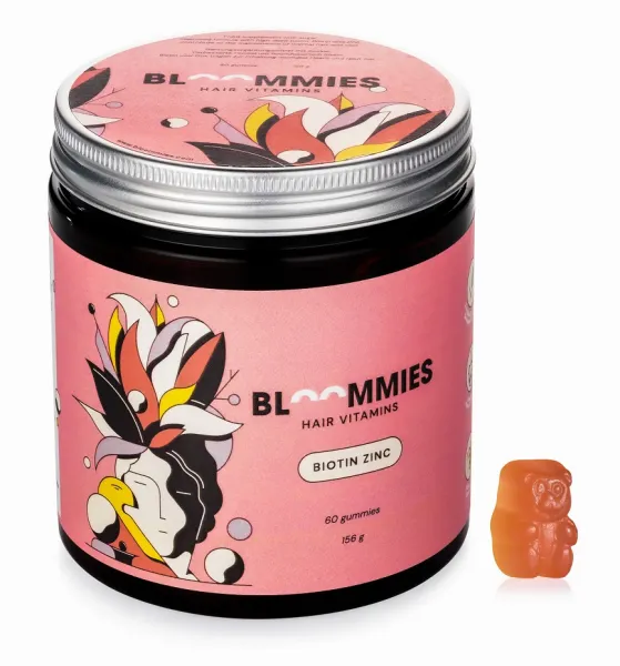 Maisto papildas BLOOMMIES HAIR VITAMINS N60 (kramtomi guminukai)