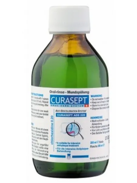 CURASEPT burnos skalavimo skystis su chlorheksidinu 0.20% 200ml (ADS220)