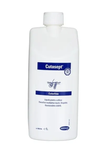 CUTASEPT colorfree bespalvis antiseptikas odai purškiamas skystis 1000ml