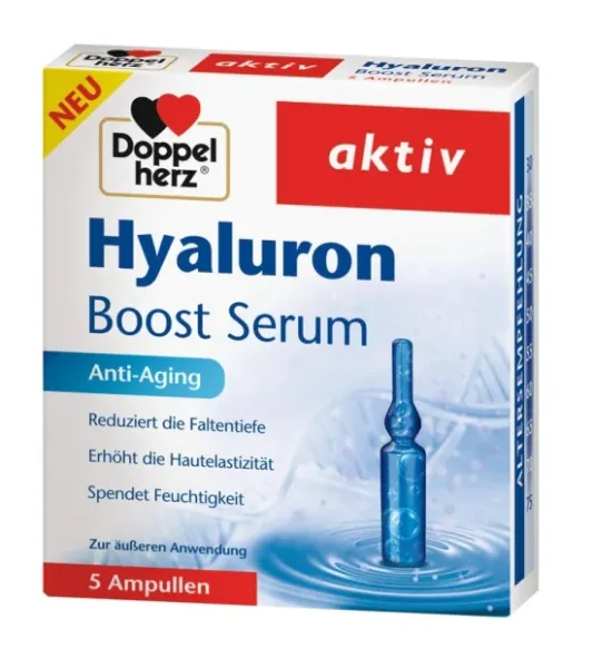 DOPPELHERZ aktiv Hyaluron Boost Serum 2ml N5 ampullės