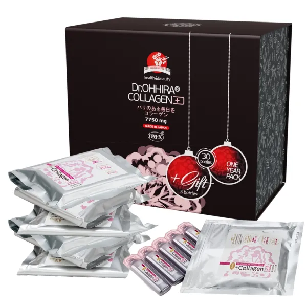 Geriamas kolagenas Dr.Ohhira OM-X PLUS 30x20ml (metų kursas) + 5 buteliukai dovanų