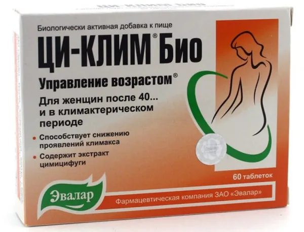 Maisto papildas moterims CI-KLIM 200mg N60 (Evalar)