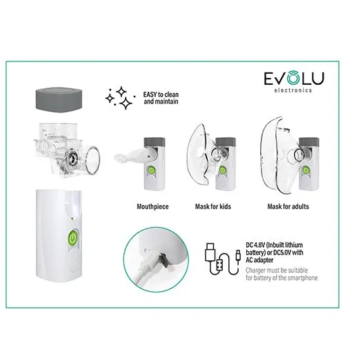 EVOLU inhaliatorius nebulaizeris NANO AIR (nešiojamas)