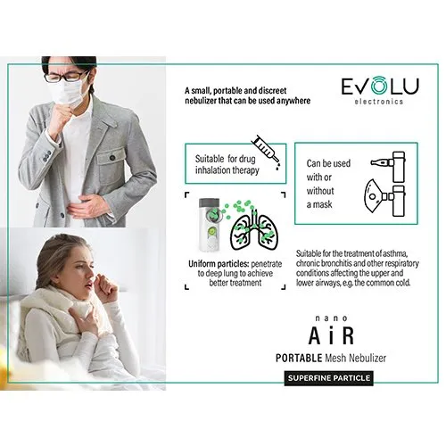EVOLU inhaliatorius nebulaizeris NANO AIR (nešiojamas)