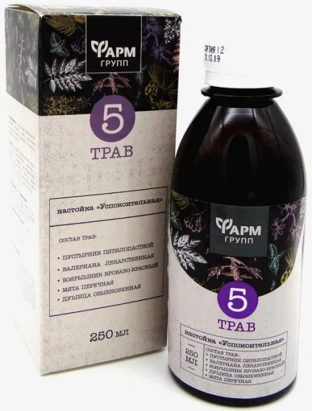 Maisto papildas 5 Žolelių užpilas 250ml