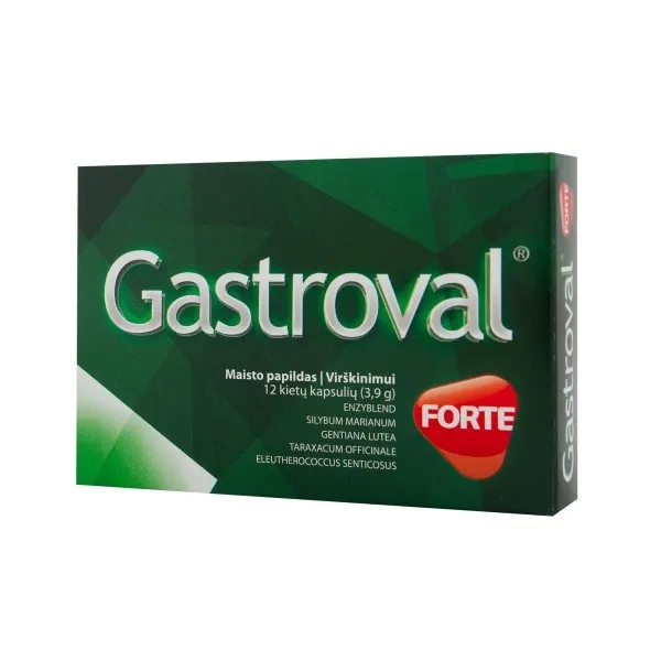 Maisto papildas GASTROVAL forte N12