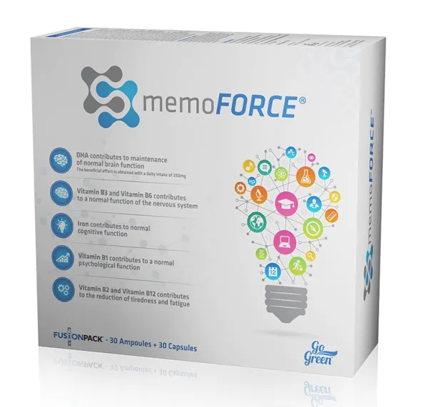 Maisto papildas smegenims memoFORCE 30 amp. + 30 tabl.