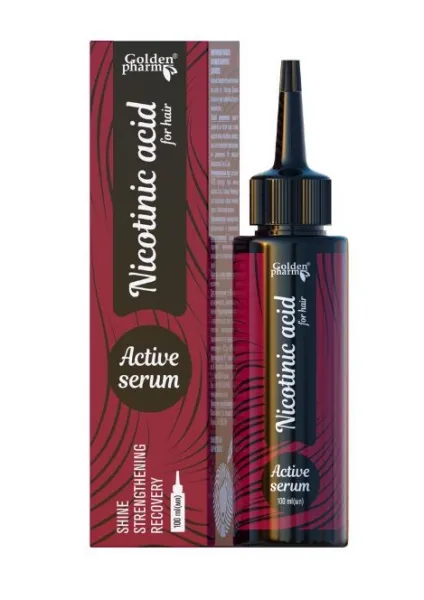 Nikotininė rūgštis SERUMAS plaukams 100ml
