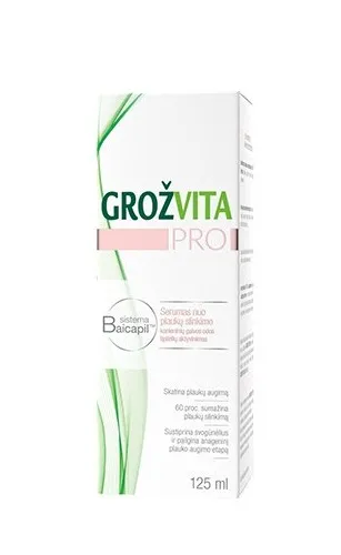 GROŽVITA PRO serumas nuo plaukų slinkimo 125ml