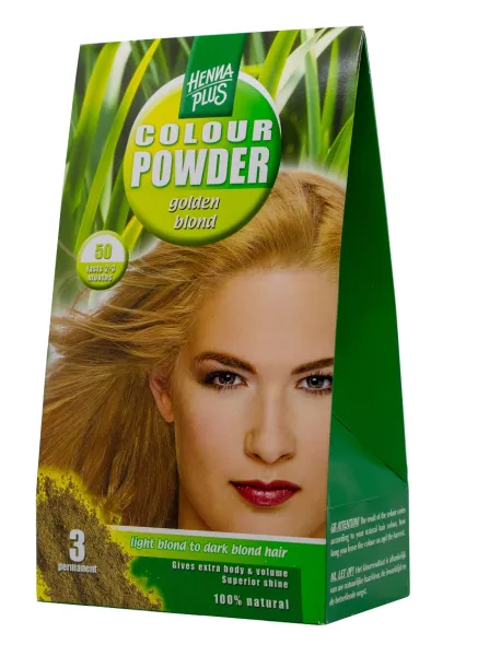 HENNAPLUS Colour Powder dažanti pudra spalva aukso blondinė 50