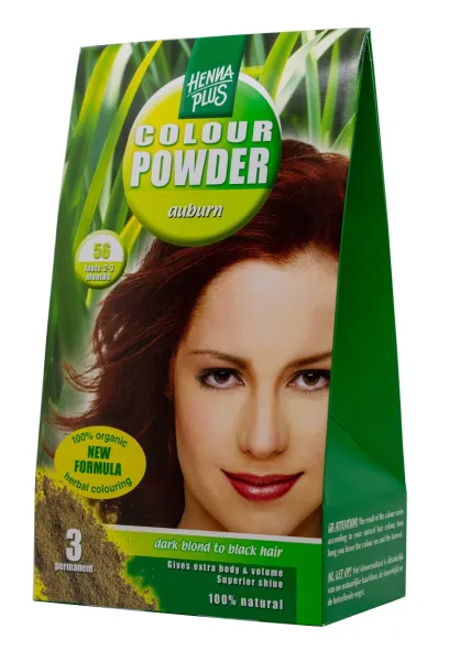 HENNAPLUS Colour Powder dažanti pudra spalva kaštono 56