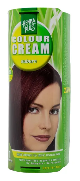 HENNAPLUS Colour Cream dažantis kremas plaukams spalva kaštono 4.56