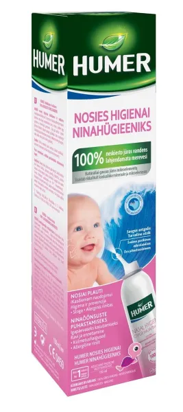 Nosies purškalas nuo slogos vaikams (jūros vanduo) HUMER Baby/Child 150ml
