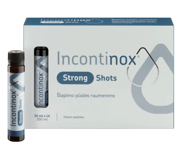 Maisto papildas INCONTINOX Strong Shots šlapimo pūslės raumenims 25ml N14