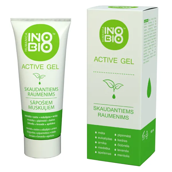 Šaldančio-šildančio poveikio gelis INOBIO HUMANICA ACTIVE GEL 100ml