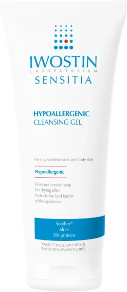 Prausimosi gelis alergiškai odai IWOSTIN SENSITIA 200ml