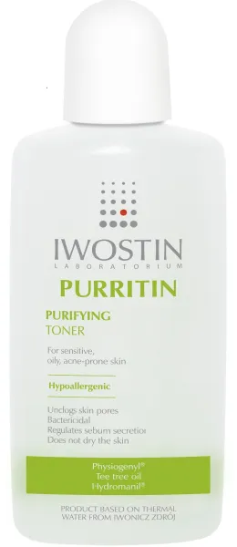 Valomasis tonikas į akne linkusiai odai IWOSTIN PURRITIN 240ml