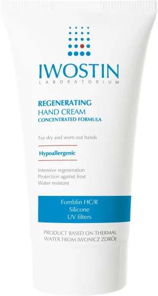 Regeneruojantis rankų priežiūros kremas IWOSTIN 50ml