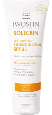 Apsauginis kremas atsparus vandeniui IWOSTIN SOLECRIN SPF25 75ml