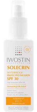 Apsauginė purškiamoji emulsija atspari vandeniui IWOSTIN SOLECRIN SPF30 125ml