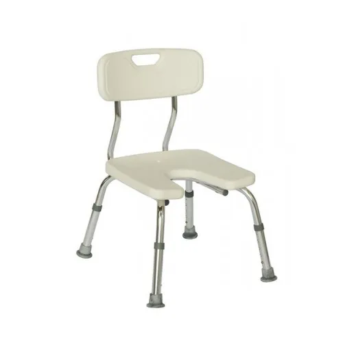 Dušo kėdė su atrama nugarai ir "U" formos išpjova