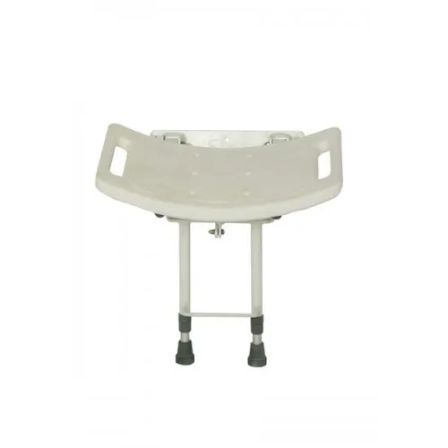 Prie sienos tvirtinamas dušo suoliukas su kojomis