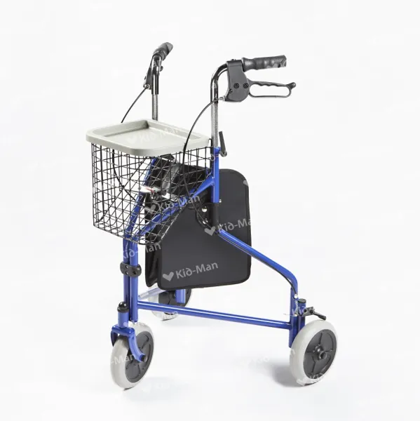 Lauko vaikštynė su 3 ratukais ir krepšiu