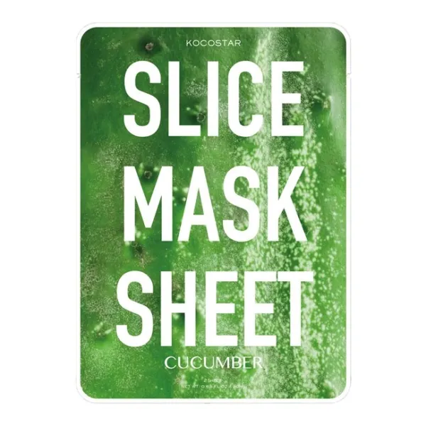 KOCOSTAR intensyviai drėkinanti lakštinė kaukė su agurkais (2 lakštai)