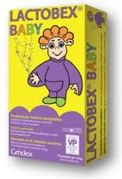 Maisto papildas LACTOBEX BABY milteliai paketėliuose po 1g N10