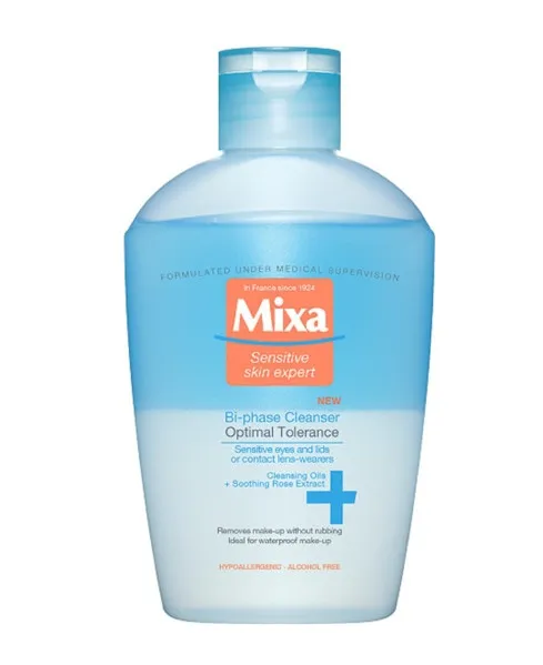 MIXA dvifazis makiažo valiklis jautriai odai 125ml