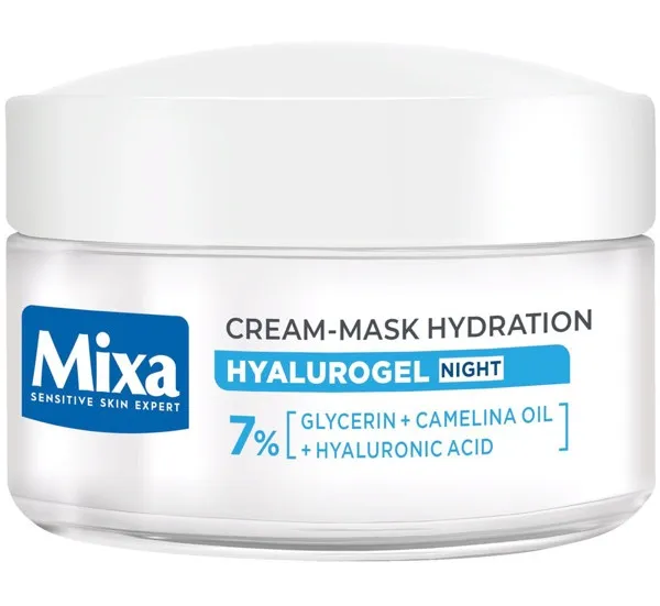 MIXA Hyalurogel naktinis kremas - kaukė 50ml