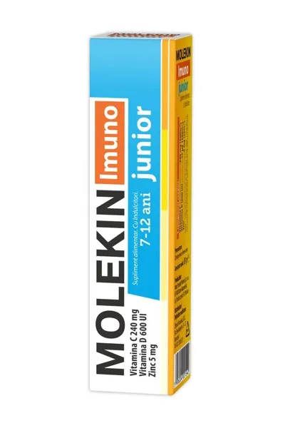 Maisto papildas MOLEKIN Imuno JUNIOR šnypščiosios tabletės N20