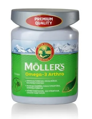 Maisto papildas MOLLER'S OMEGA-3 Arthro kapsulės N76