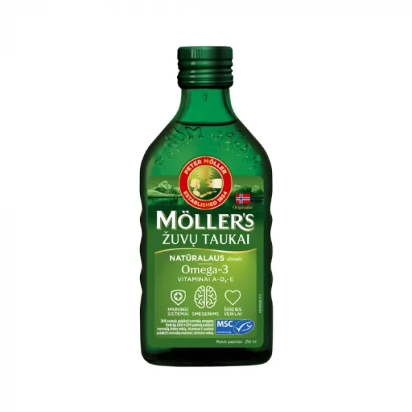 Žuvų taukai MOLLER'S 250ml