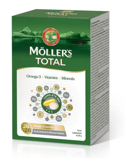 Maisto papildas MOLLER'S TOTAL kapsulės N28/28