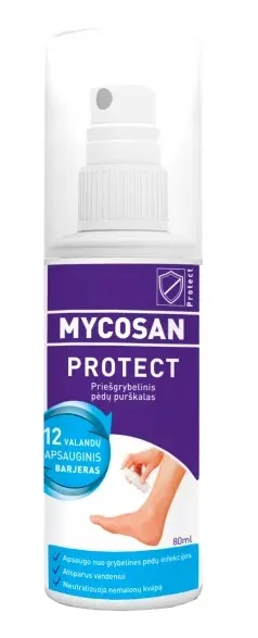 MYCOSAN Protect apsauginis purškiklis nuo grybelio 80ml