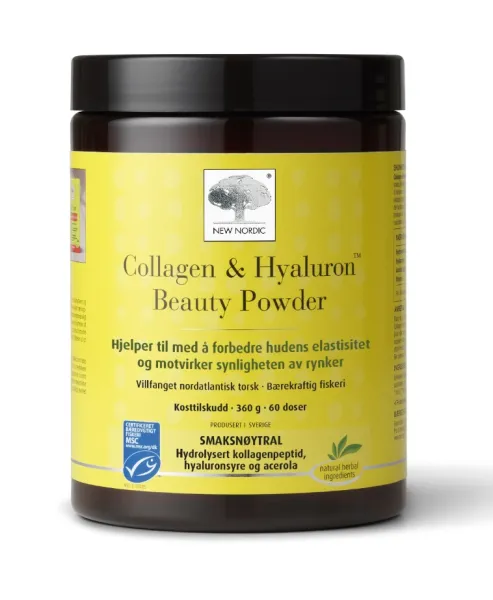 Maisto papildas NEW NORDIC Collagen & Hyaluron™ Beauty Powder 360g milteliai