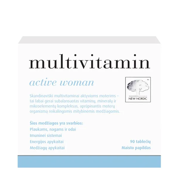 Maisto papildas multivitaminai moterims NEW NORDIC N90