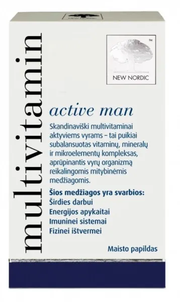 Maisto papildas multivitaminai vyrams NEW NORDIC N120