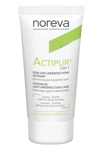 NOREVA ACTIPUR 3in1 priemonė nuo spuogų 30ml