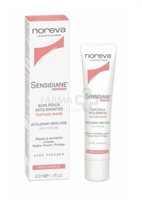 NOREVA SENSIDIANE drėkinanti maitinanti priemonė jautriai odai riebi tekstūra 40ml