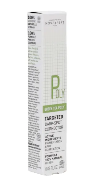 NOVEXPERT šviesinamasis serumas tamsioms veido dėmėms su žaliosios arbatos polifenoliais 2ml