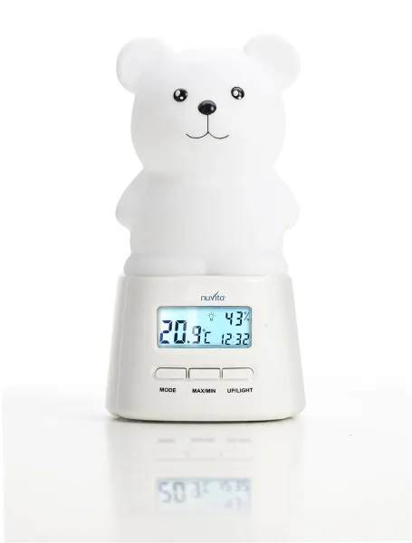 Vaiko kambario hidrometras, termometras, naktinis šviestuvas NUVITA TeddyClima 1804-A