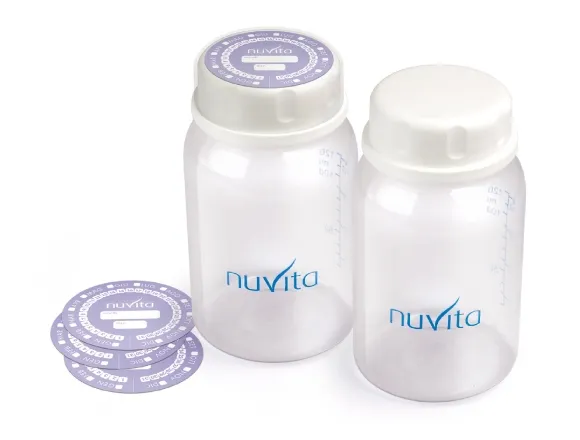 Buteliukas - pieno laikymo konteineris NUVITA 2x120ml