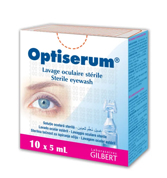 Akių lašai OPTISERUM 10x5ml