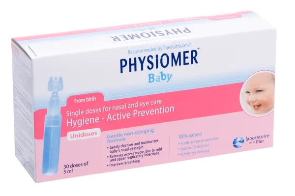 Izotoninis tirpalas (jūros vanduo) PHYSIOMER vienkartinė dozė 5mlxN30