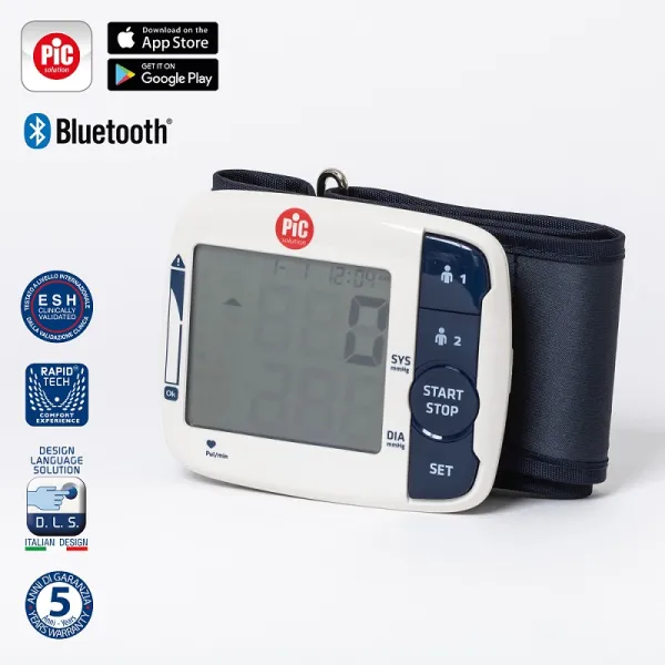 Kraujospūdžio matuoklis riešinis PIC MOBILE RAPID WRIST su BT