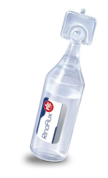 RinoFlux 0,9% fiziologinis tirpalas inhaliacijoms ir nosiai, sterilus 20x5ml